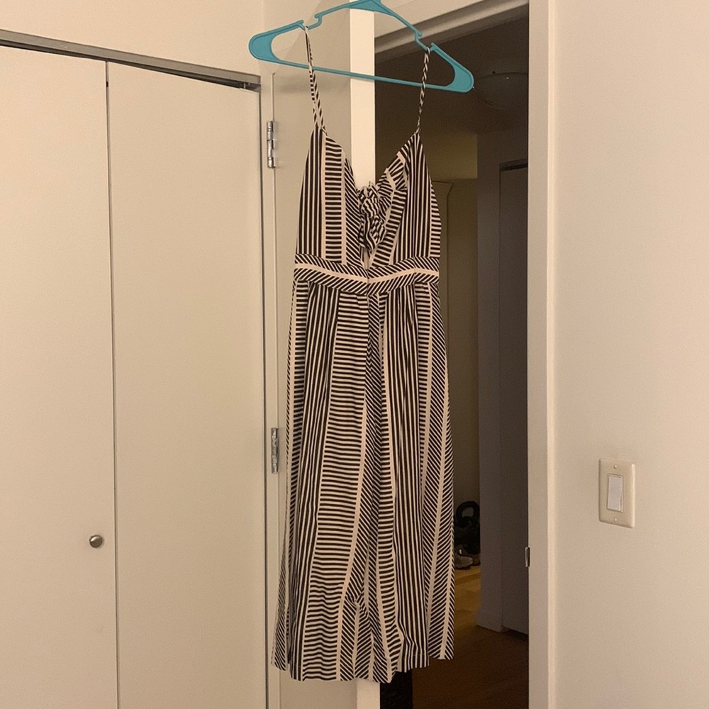 Strip midi dress